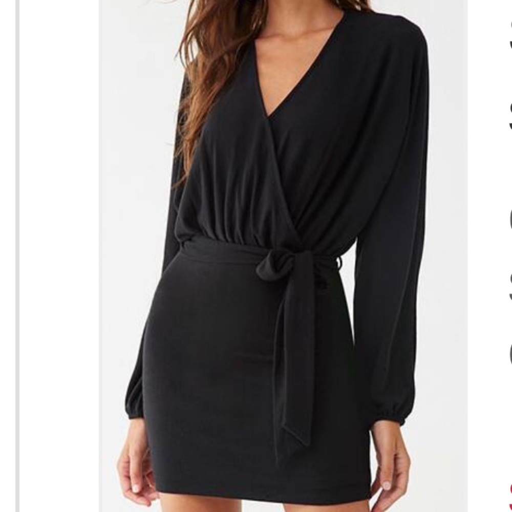 BRAND NEW Surplice Sweater Mini Dress